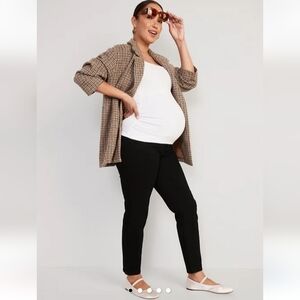 Black Maternity Pants and Leggings Set